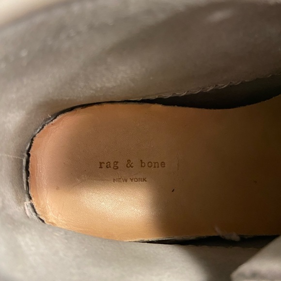 Rag & Bone Ghita Grey Suede Moccasins - Picture 9 of 11